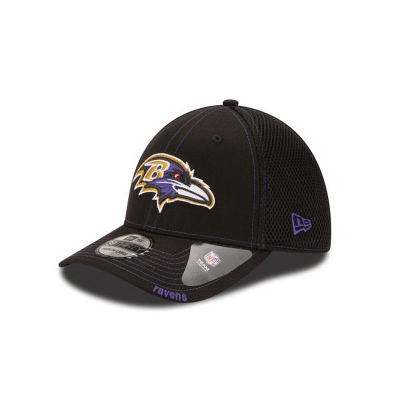 NFL Baltimore Ravens Neo 39Thirty Stretch Fit (OYF1418) - Black New Era Caps